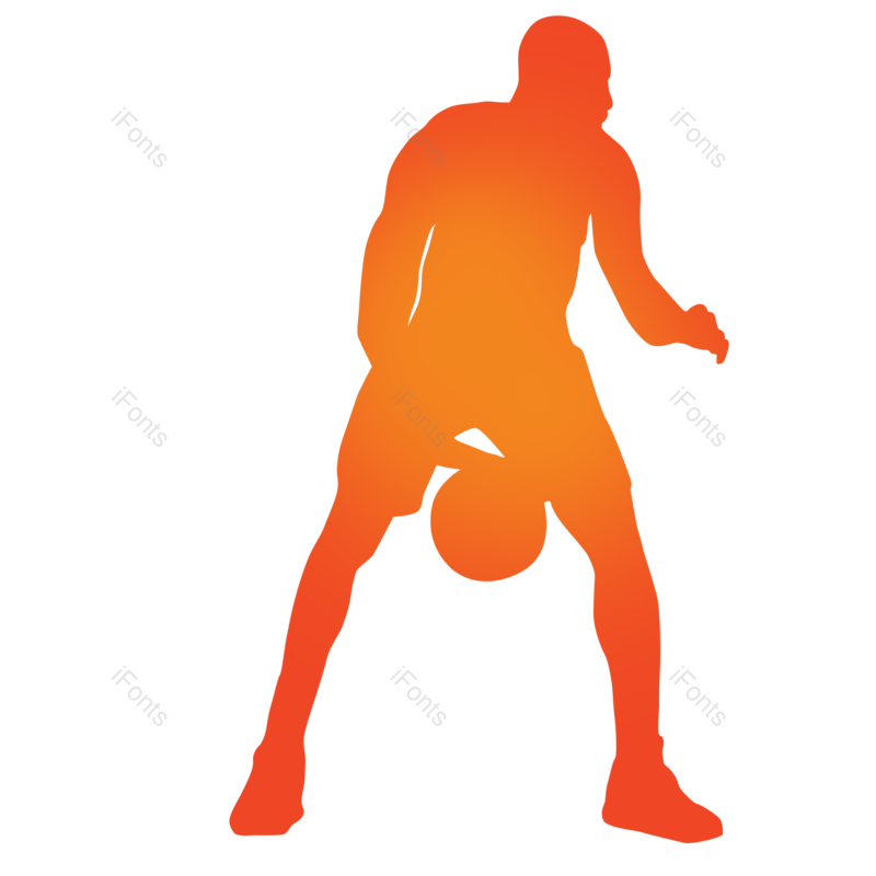 运动图片,打篮球元素,五四青年节PNG,手绘免抠素材